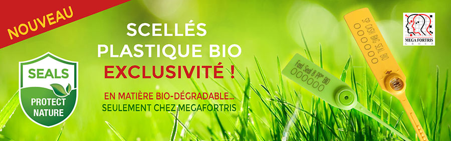 Scellé de sécurite plastique biodégradable