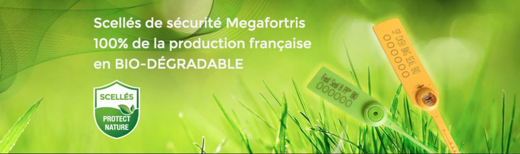 scellés de sécurité plastique biodégradable Megafortris