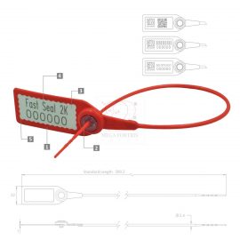 Scellé de sécurité plastique Fast Seal 2K vue produit