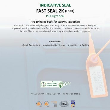 Scellé de sécurité plastique Fast Seal 2K