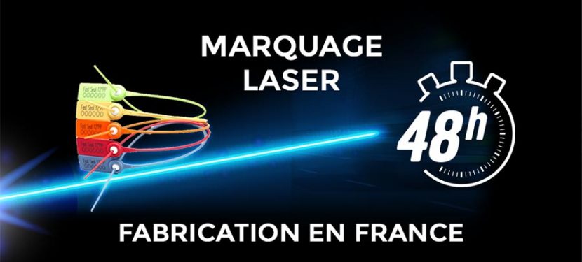 scellés de sécurité personnalisés avec marquage laser