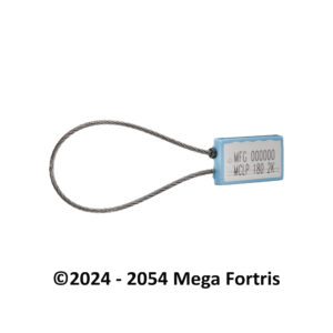 Mini Cable Lock Premium 180 2K – aplat blanc, câble multibrin