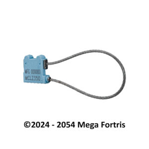 Medium Cable Lock Zinc 350 – zinc, câble 3,50 mm, entrée courbée