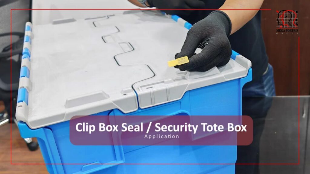 punaise Clip Box pour bacs à couvercles intégrés