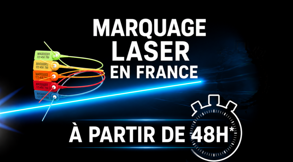 Scellés de sécurité personnalisés par marquage laser en France